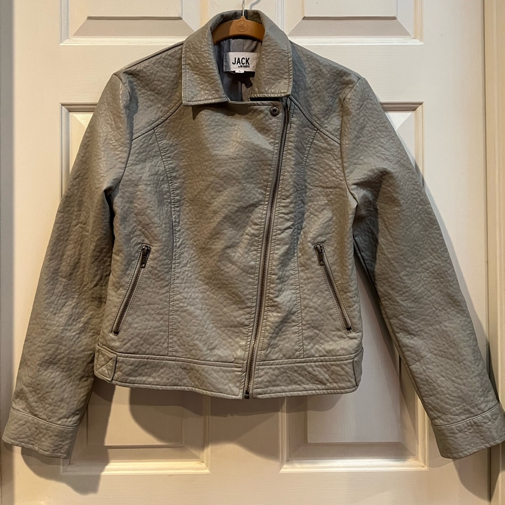 JACK BY BB DAKOTA Womens Vegan/Faux Leather Moto Jacket size Small.